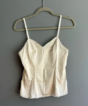 Cream colored slip tank top (XS/S) thumbnail 1