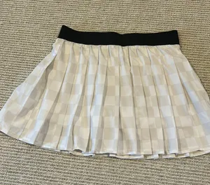 JoyLab Skort White Pleated Checkered M thumbnail 5