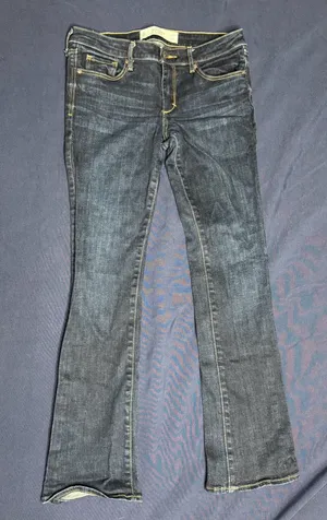 Abercrombie & Fitch The A&F Boot Jeans 4S W27 L31 Dark Wash Y2K Bootcut thumbnail 1