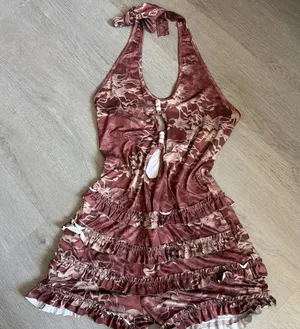 Halter dress Red thumbnail 1