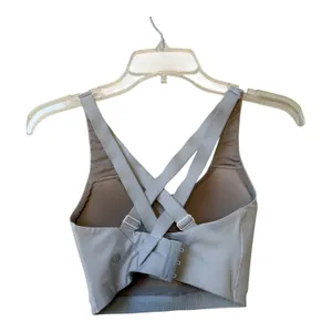 Lululemon Sports Bra 32DD Gray Adjustable Cross Back Excellent Condition thumbnail 4