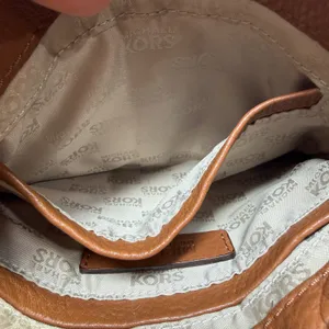 Michael‎ Kors Fulton Crossbody Bag Brown Pebbled Leather Gold Logo Bag Designer thumbnail 6