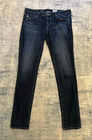 AG Adriano Goldschmied The Stilt Cigarette Leg Dark Blue Women's 28R thumbnail 1