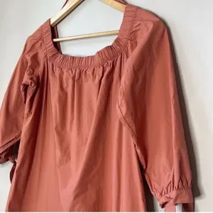 Abercrombie & Fitch Poplin Off The Shoulder Mini Dress thumbnail 3