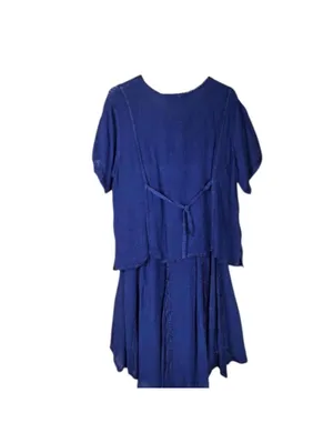 Women's Blue and Navy two piece set Size M thumbnail 3