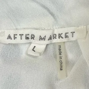 After Market Women’s White Eyelet Mini Skirt Large thumbnail 4