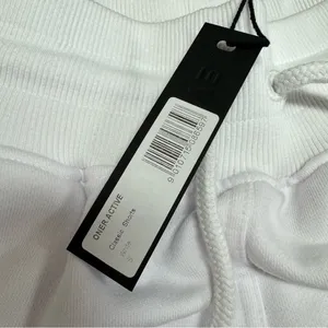 NEW Oner Active Classic Shorts Pull On Drawstring Sweatshorts White Small S thumbnail 6