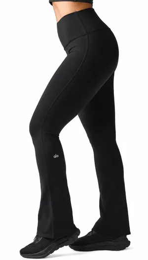 Alo Yoga Black High Waist Bootcut Full Length Leggings Small thumbnail 1