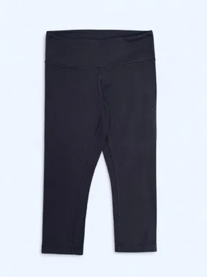 lululemon athletica Black cropped leggings yoga Pilates activewear loungewear 6 thumbnail 3
