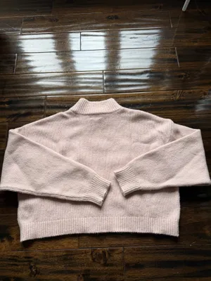Aritzia Sunday Best Pale Pink Mockneck Sweater thumbnail 3