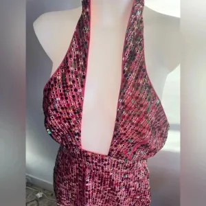 Revolve X by NBD Cocktail Pink‎ Sequin Dress GUC! Size Medium HTF! 0211 thumbnail 2