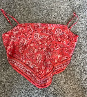 Bandana Crop Top Red thumbnail 1
