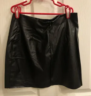 Black Leather Skirt thumbnail 3