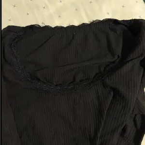 Lace Black Long Sleeve Top Size M thumbnail 2