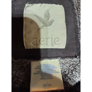 Aerie Hoodie Women M Purple Sherpa Lined Henley Pullover Y2K 2006 Vintage thumbnail 3