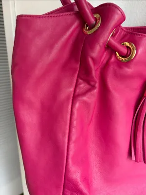 Michael Kors Hot Pink Tassel Tote Bag Purse thumbnail 2