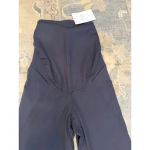 Seraphine Active Maternity Flare Leggings Over The Belly Buttery Soft XS Black thumbnail 9