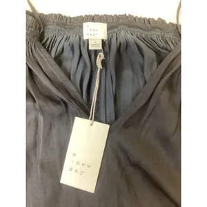 A New Day Womens‎ Black Satin Halter Neck Tie Back Tank Top Large NWT 564266 thumbnail 2