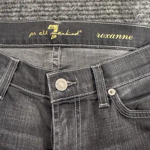 7 For All Mankind Roxanne Women's Gray Straight‎ Leg Jeans Womens's 28 thumbnail 2