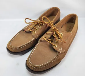 Timberland Boat Shoes Women 8 Brown Suede Moccasin Made in USA 87010 Vintage thumbnail 1