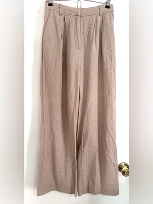 Abercrombie & Fitch Linen Blend Sloane Trouser Pants Small thumbnail 4