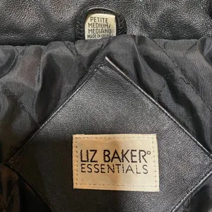 Vintage Genuine Leather Jacket Longline Layered Full Front Zipper Womens Medium thumbnail 12