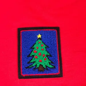 Hot Cotton By Marc Ware Women's M Red Sweatshirt - Christmas Tree thumbnail 2