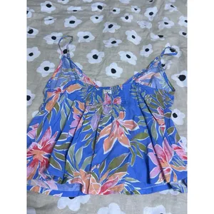 Billabong blue floral tank top NWT thumbnail 5