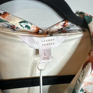 NWT Lauren Conrad floral shirt dress thumbnail 5
