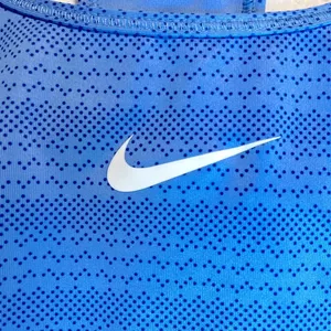 Nike Dri Fit Sports Bra Blue Print Athletic Running Womens Small thumbnail 5