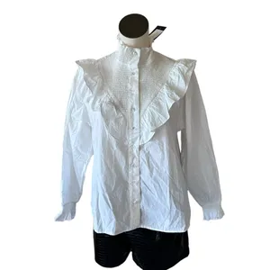 NWT French Connection Organic Cotton Rhodes Poplin Smock Top Blouse thumbnail 10