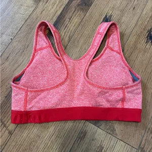 Nike Pro Women's Heathered Coral Sports Bra Size Small thumbnail 2