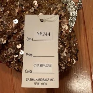 Sasha Handbags champagne sparkly bag thumbnail 4