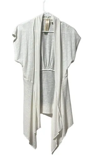 Fresh Brewed Size XL Lightweight Stretchy Summer Top Casual‎ Beach Travel White thumbnail 1