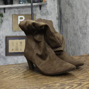 A New Day Womens Raye Tall Dress Boots 88375198 Dark Brown 6M thumbnail 2