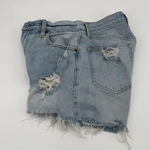 Abercrombie Fitch Y2K Mom Jean Women Short Sz 4/27 Festival Cutoff Denim Indie thumbnail 4