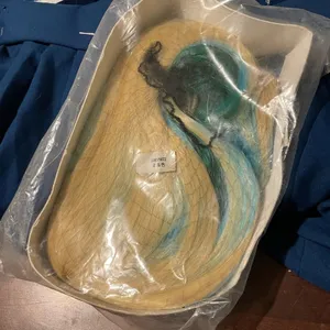 Festival cosplay wig blonde with blue and green thumbnail 4
