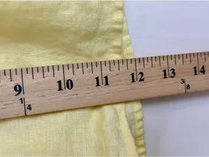 Aritzia Sunday Best Rivette Linen Shorts Lemonade Yellow 100% Linen Medium thumbnail 10