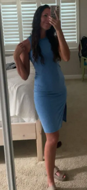 Blue Midi Dress thumbnail 1