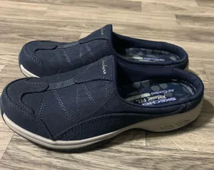 Skechers Relaxed Fit Air Cooled Memory Foam Navy Blue Flats Shoes thumbnail 4