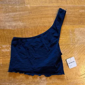 FP Movement by Free People Navy One-Shoulder Crop Top thumbnail 1