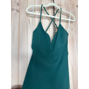 NWT Lulus Incredible Allure Forest Green Backless Mermaid Maxi Dress Holiday S thumbnail 4