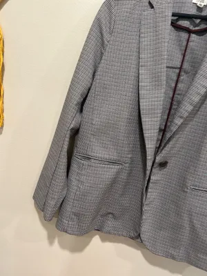 Houndstooth print blazer Gray Size M thumbnail 2