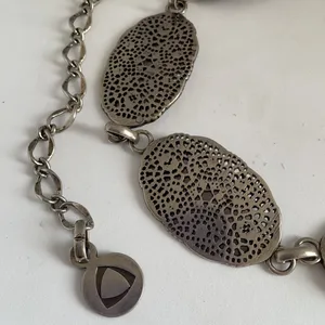 Silver Filigree Link Belt 40” Bohemian Boho thumbnail 2