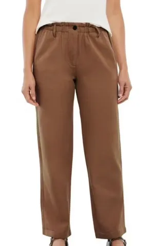 GAP Easy Twill Brown Straight-Leg Pants Size Medium  thumbnail 1