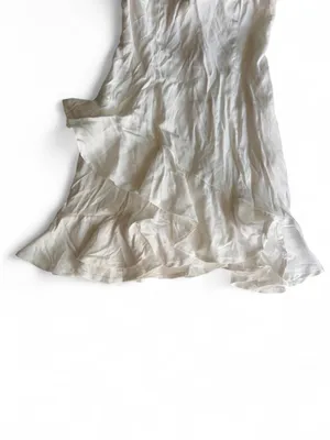NWT Blue Rain White Ruffle Open Back Mini Dress Size Small thumbnail 4