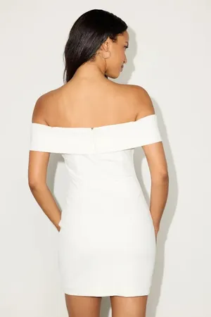 Lulus Caelion White Off-the-Shoulder Mini Dress thumbnail 2