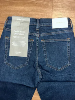 Everlane 23 Ankle Mid Rise Skinny Jeans Size 23 Dark Wash thumbnail 9