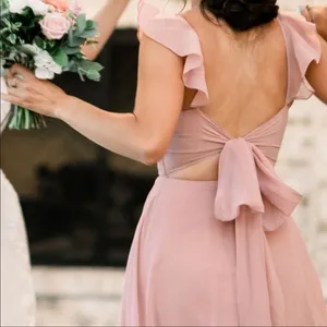 AZAZIE Everett trusty dust pink bridesmaid dress size 4. thumbnail 2