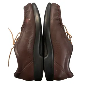 SAS women’s size 7.5 Brown Leather Comfort Walking Shoes Lace Up Moccasin Flats thumbnail 5